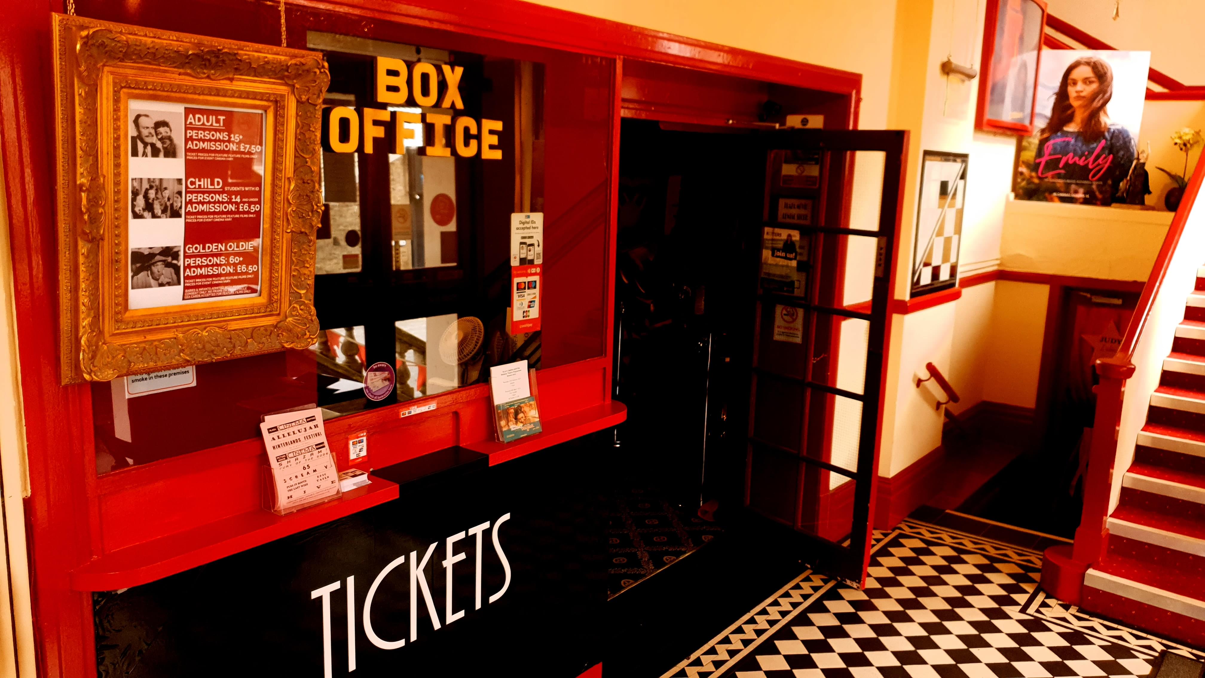 The Plaza Cinema box office