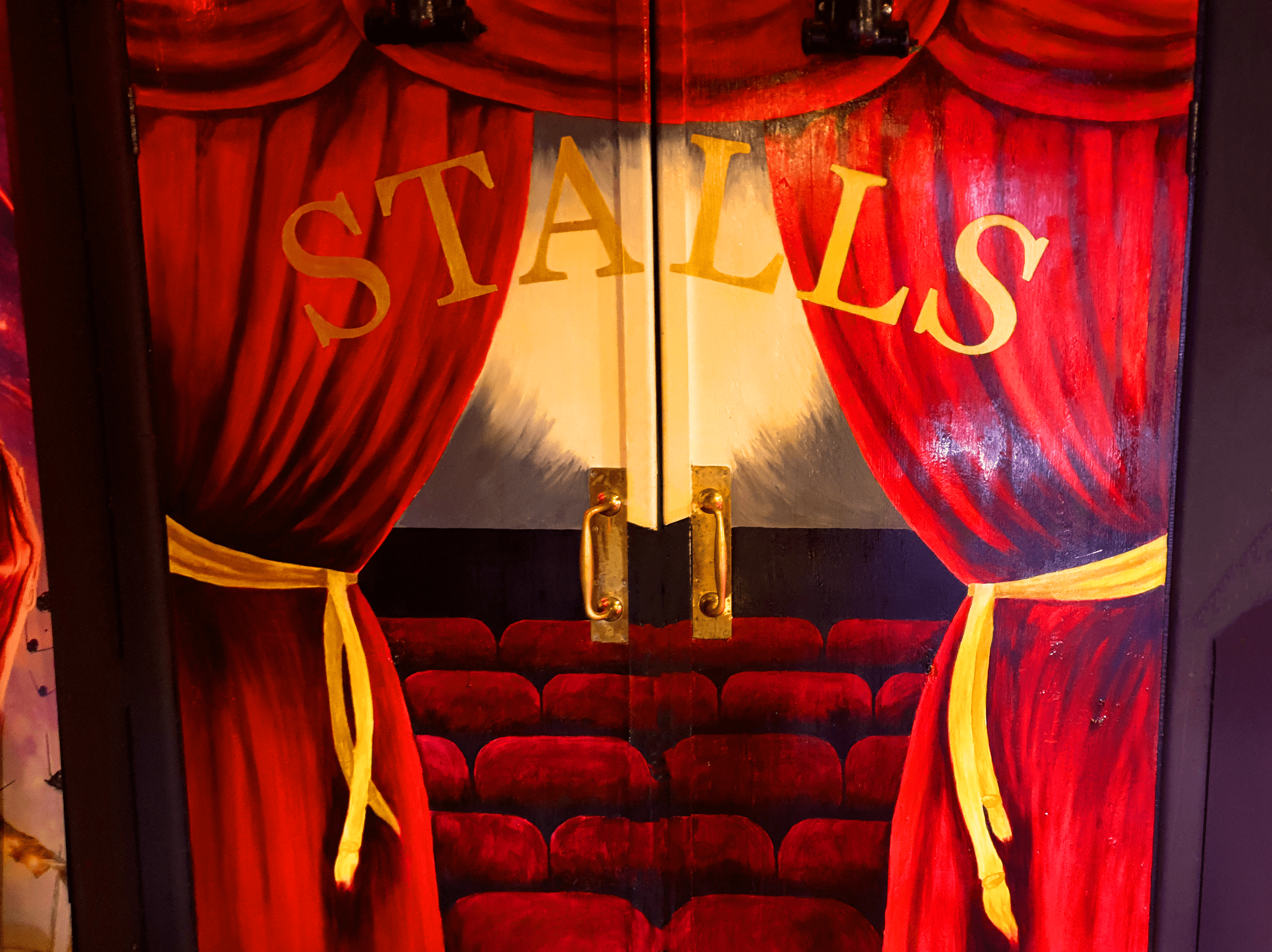 The stalls entrance door at Plaza Cinema